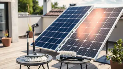 Professionelle Reinigung von Solarpanels