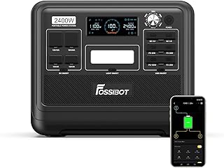 FOSSIBOT F2400 Solargenerator, Tragbare Powerstation 2048Wh LiFePO4 Batterie-Backup mit 2400W AC …