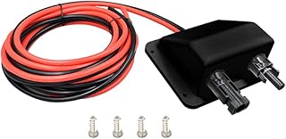 HandGold Dachdurchführung Solar Doppel Kabeldurchführung Gehäuse, UV-Beständigkeit Dual-Kabel…