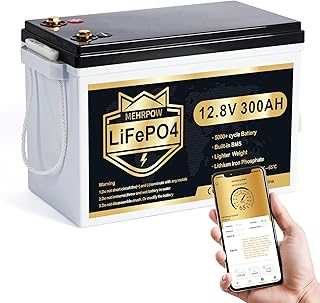 12V 300Ah MINI LiFePO4 Lithium Batterie, Lithium Batterie, 200A BMS, bis zu 15000 Zyklen, Max.384…