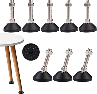 8 Stück Verstellbare Füße M10 X 50mm, Stellfüße mit Einem Maximalen Neigungswinkel von 30 °…
