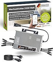 SCHWAIGER Wechselrichter 2000W I für Balkonkraftwerke & größere Solaranlagen I zur Umwandlung …