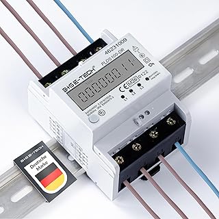 Stromzähler [FLDS100-DR] für Hutschiene mit Tageszählwerk (rückstellbar) und Lastanzeige, Dre…