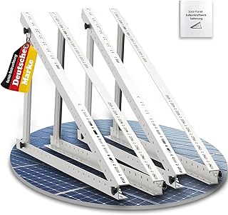Solarmodul Halterung, 114cm 2 Paar Solarpanel Halterung, Halterung Balkonkraftwerk für 100W-500W…