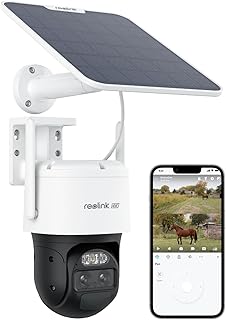 Reolink 3G/4G LTE PTZ Solar Überwachungskamera mit SIM-Karte, Auto-Tracking & Auto-Zoom, Dual-Le…