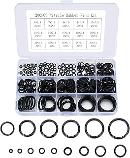 200 Stück O Ring Dichtungsringe, 15 Größen Gummischeiben Dichtungs, elektrische Dichtungssatz,…
