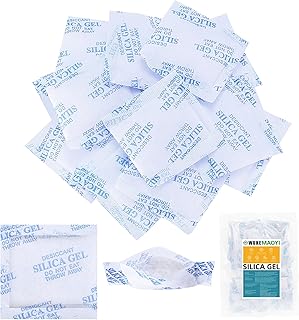 Silicagel Beutel 10g x 35 Stück, regenerierbares Silica Gel Trockenmittel, Vakuum Silica Gel Pac…