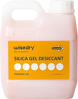 wisedry Kieselgel Trockenmittelperlen, Filament Trockner wiederverwendbar, mit Farbanzeige, Orang…