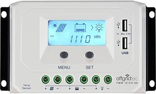 Offgridtec® PWM Pro Laderegler 12V/24V 30A USB