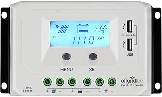 Offgridtec® PWM Pro Laderegler 12V/24V 45A USB