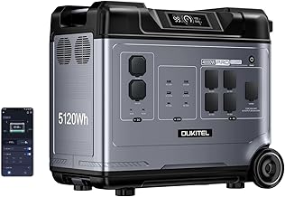 OUKITEL P5000 Pro 5120Wh Große Kapazität Tragbare Powerstation, 5×4000W AC-Steckdosen (8000W S…