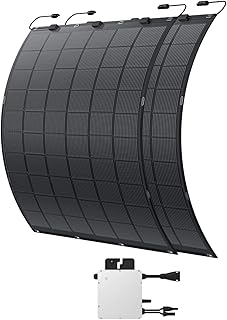 Kleines Kraftwerk Flexibles Balkonkraftwerk 450Wp – Flexible Solarmodule 2×225W Set inkl. Wech…
