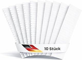 10x Blindabdeckstreifen 12 TE – Abdeckstreifen für Sicherungskasten/Verteilerkasten – Kunsts…