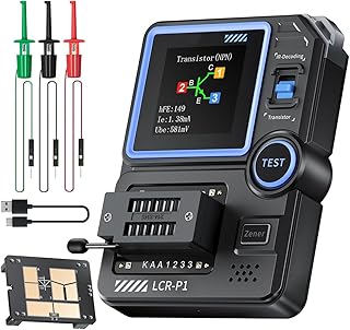 DollaTek Transistortester, Mosfet-Transistor-Kondensatortester, Multifunktions-SMD-Tester für el…