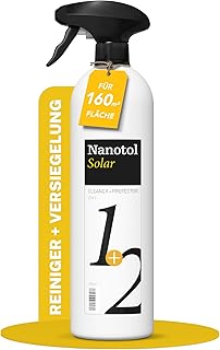 Nanotol Photovoltaik- und Solaranlagen Reiniger für 160 m² – Reiniger + Nanoversiegeung 1+2 fü…