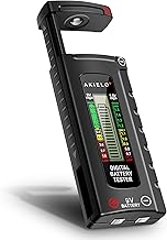 AKIELO+ Digitaler Batterietester mit LCD Anzeige – Universal Batterie Tester & präzises Batter…