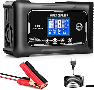 Autobatterie Ladegerät 12V/15A 24V/10A KFZ Ladegerät Batterie Erhaltungsladegerät Geeignet fü…