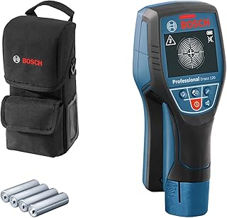 Bosch Professional Ortungsgerät D-tect 120 (4 x AA Batterien, max. Ortungstiefe für Kunststoffr…