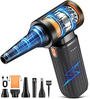 Kotopa Elektrische Staubgebläse, 3 Gang 200000 RPM Electric Air Duster mit 8000 mAh Akku Ultrale…