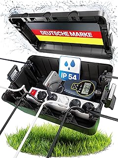 Adlerfokus Kabelbox wasserdicht IP54 [Das Original] Safe Box – Sicherheitsbox – Outdoor Box wasse…