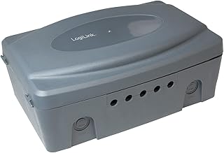 LogiLink LPS223 – wetterfeste Elektronik Box f?r den Aussenbereich (Outdoor) in grau mit Staub un…