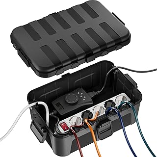 RESTMO große wasserdichte Kabelbox für den Außenbereich (Outdoor), IP54 wasserdicht, wetterfes…