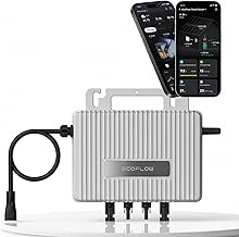 EcoFlow Mikro-Wechselrichter 800 W EFStreamMI800W für Balkonkraftwerk, IP67 wetterfest, Plug-&-P…