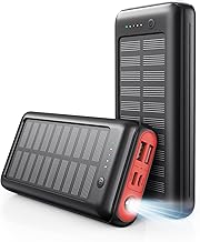 Solar Powerbank 27000mAh, 22,5W PD20W Power Bank Schnell Aufladende, Tragbares Ladegerät für Ou…
