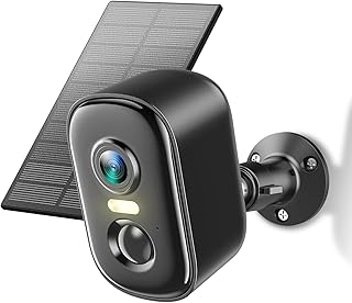 Techage Solar Überwachungskamera Aussen, 2304P, Wi-Fi, Wetterfest, App-Steuerung, 10m Reichweite…