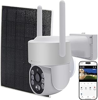 VisorTech Zubehör zu Solar-Akku-Kamera: 2K-Funk-Pan-Tilt-Kamera mit Solarpanel für Rekorder DSC…