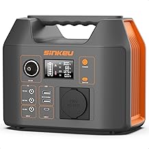 SinKeu Tragbare Powerstation 296WH, Solar Generator mit 230V 300W Reine Sinuswelle AC Steckdose,1…