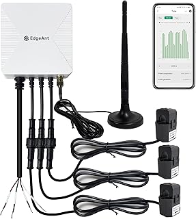 WLAN-Energiemonitor mit 3 x 80 A-Klemmen, Smart Home-Strommonitor zur Stromverfolgung in Echtzeit…
