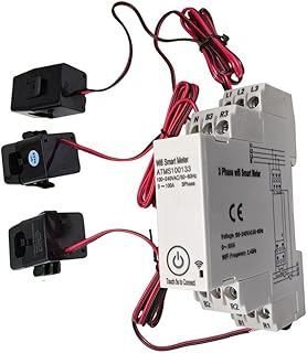 Dreiphasiger WLAN-Smartmeter, 3-Phasen WIFI Smart Energiezähler Mit Stromwandler Für Tuya, Leis…