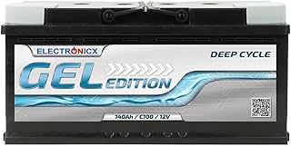 Electronicx GEL 12V 140Ah Deep Cycle Versorgungsbatterie 140 Ah wartungsfrei, auslaufsicher für …