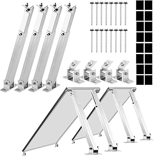 Aufständerung Solarmodul 2 Paneele SET 15°-30° Halterung Balkonkraftwerk Flachdach VERSTELBAR …