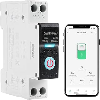 Wlan schalter hutschiene wifi 63A 1P zeitschaltuhr hutschiene Sprachsteuerung Tuya smartmeter AC2…