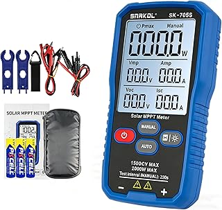PV Messgerät, 2000 W SK-705S Solarpanel tester Solar MPPT Leistungstester für Photovoltaikmodul…