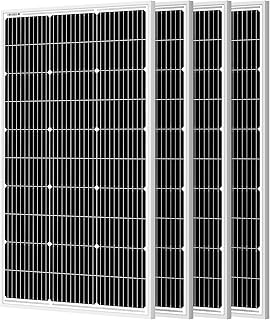 DOKIO 400W Solarpanel 4 * 100W Monokristallin Für 12V Kfz Batterie, AGM, Gelbatterie ideal für …