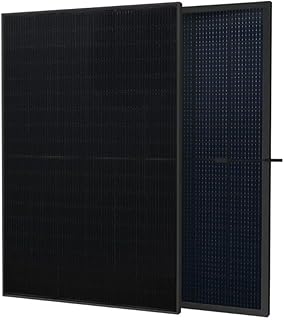 Kleines Kraftwerk 500Wp Solarmodul SunPro TOPCon – bifazial, Glas-Glas, Full Black – Hochleis…