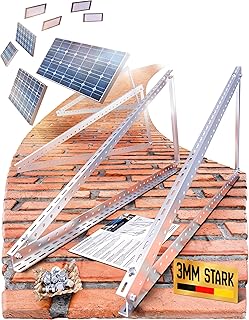4x Balkonkraftwerk Halterung. 118cm. 0% MwSt. 3mm Aluprofil. Solarmodul Halterung für 2x Module….