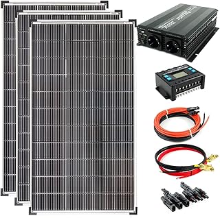 SOLARTRONICS Komplettset 3×120 Watt Solarmodul 1070×585 NM1500 Watt Wandler 30A Laderegler Photov…