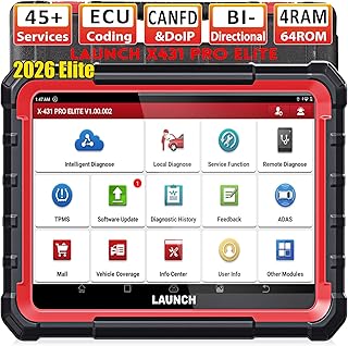 LAUNCH X431 PRO Elite OBD2 Diagnosegerät,ECU Online-Codierung & Bidirektional,Vollständige Syst…