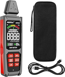 EMF Messgerät, MESTEK 5 in 1 EMF Strahlungsdetektor EF/MF/Radiofrequenz Feld Elektromagnetische,…