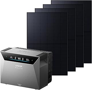 Anker SOLIX Solarbank 4 Pro (5kWh), 4× 500W Solarpanels, 4 MPPTs, bis zu 30kWh Kapazität, bidir…