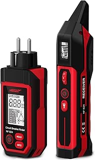 NOYAFA NF-824 Steckdosentester, Sicherungsfinder, Leistungsschalterfinder mit LCD-Display, berüh…