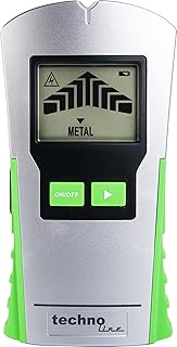 technoline WZ1200 Multisensor Wandscanner – Leitungsfinder für Strom, Metall & Holz | Ortungsg…