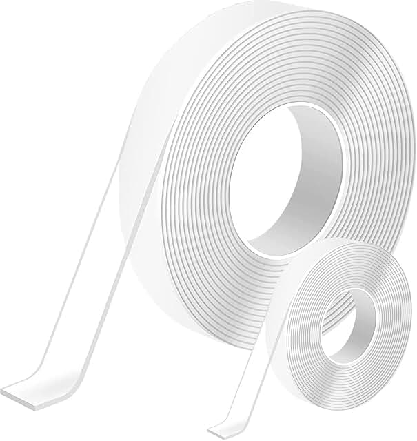 7m Doppelseitiges Klebeband Extra Stark Transparent,Abnehmbar Spurlos Double Sided Tape,2 Rollen …
