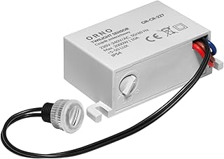 Orno CR-227 Dämmerungsschalter Aussen 230v mit Lichtstärke Anpassung und Externen Sonde IP54 (f…