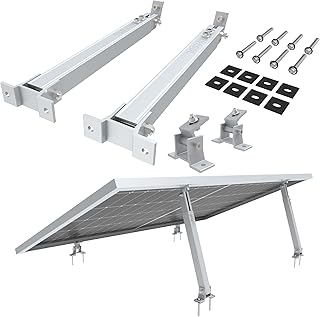 Aufständerung Solarmodul Halterung Balkonkraftwerk Flachdach | Verstellbar 15°-30° | Solarpane…