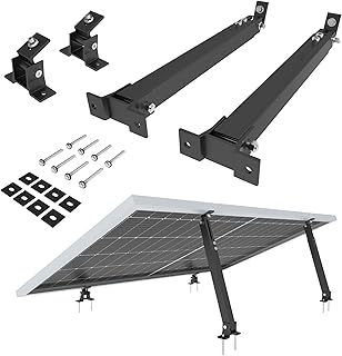 Aufständerung Solarmodul Halterung Balkonkraftwerk Flachdach | Verstellbar 15°-30° | 2 Solarpa…